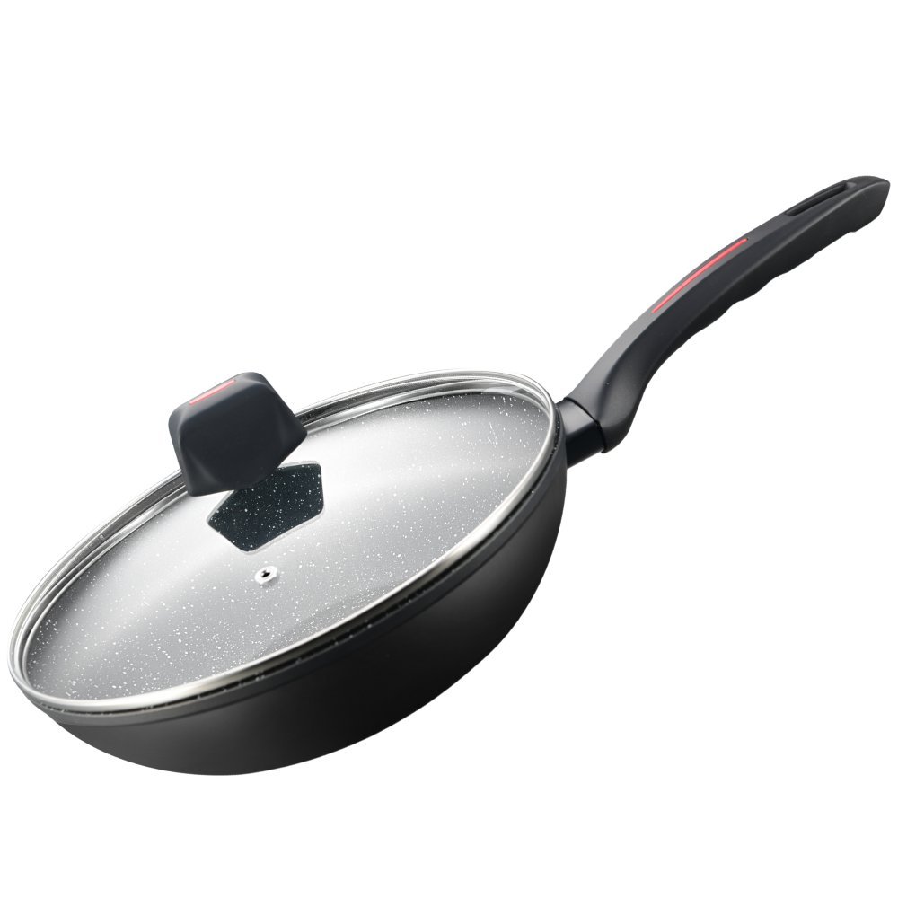Royalty Line RL-FWN30: 30cm Marble Coated Wok Pan Induction Wok Pan – 4.4L