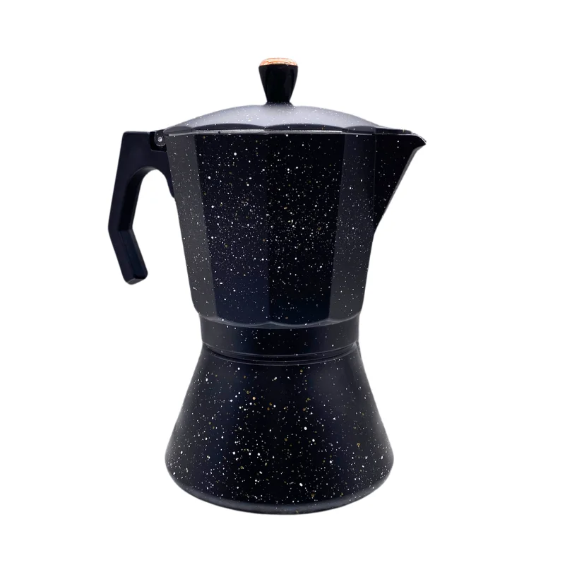 Eisenbach LSS012:  Aluminum Espresso Moka Pot Coffee Maker – 12 Cups
