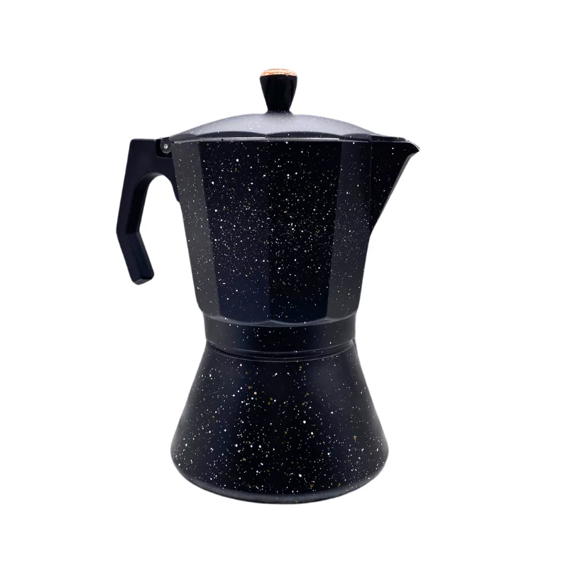 Eisenbach LSS06:  Aluminum Espresso Moka Pot Coffee Maker – 6 Cups
