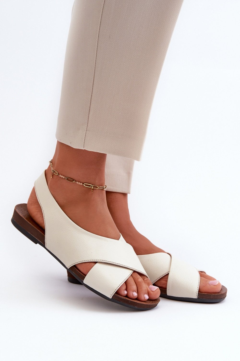 beige Sandals model 198729 Step in style at obors.com