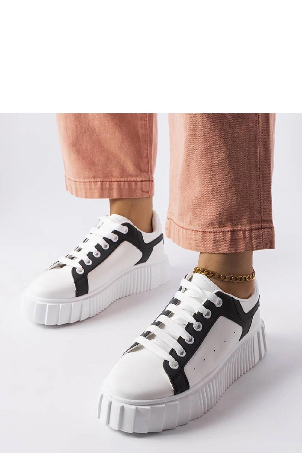 white Platform sneakers model 207834 Solea at obors.com