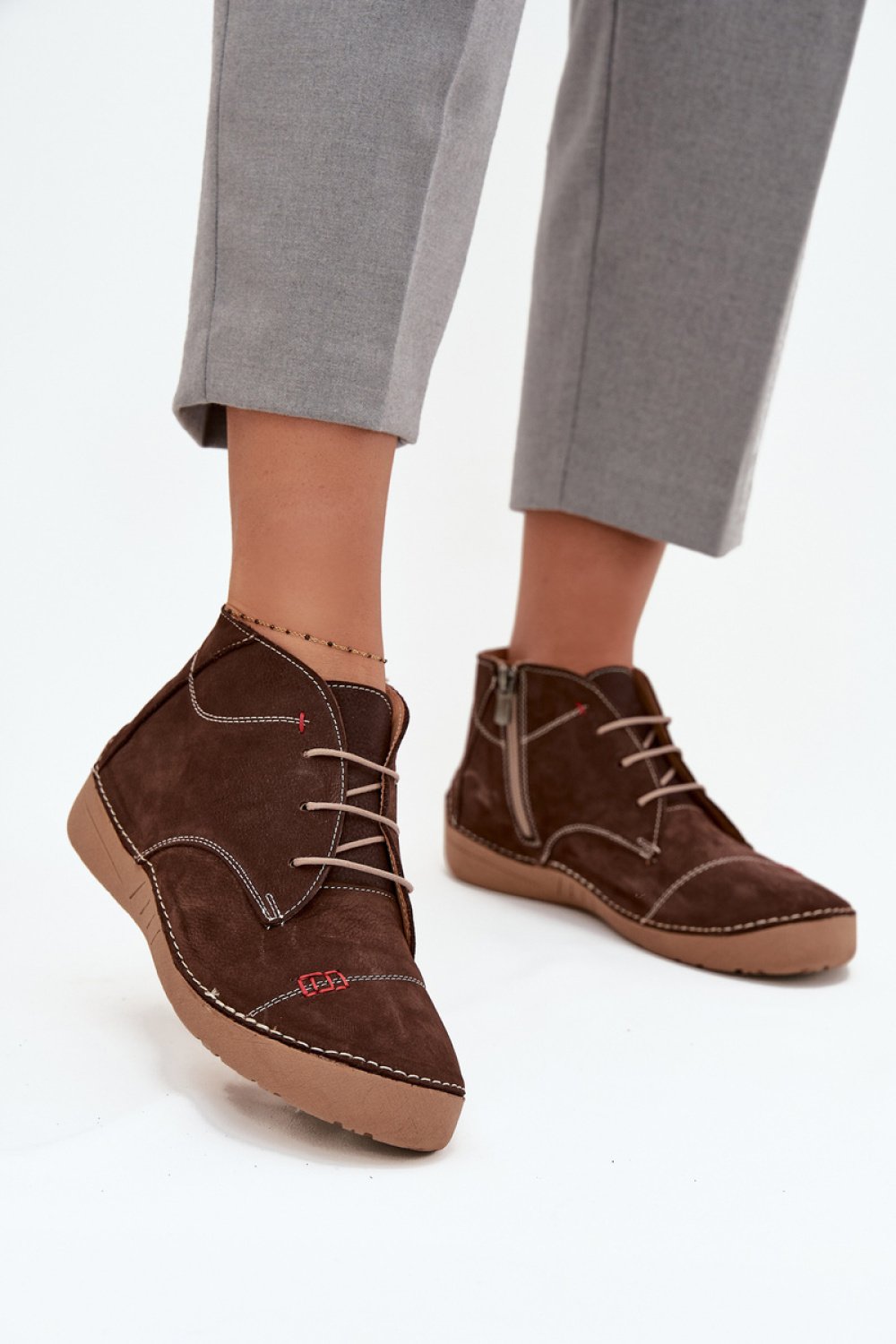 brown Half shoes model 218910 Step in style at obors.com